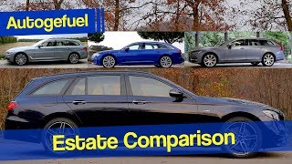 Best Premium Estate Audi A6 vs BMW 5 Series vs Mercedes E Class vs Volvo V90 [upl. by Alroy]