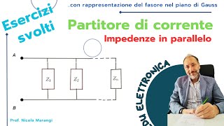 Partitore di Corrente in Corrente Alternata con Impedenze in Parallelo [upl. by Eri]