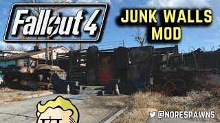 Fallout 4  NoRespawns  Junk Sanctuary Walls Mod [upl. by Akenna]