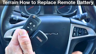 2011  2016 GMC Terrain How to replace the remote key fob battery [upl. by Willing]