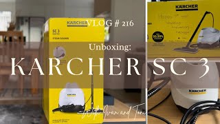 Unboxing my KARCHER STEAM CLEANER 3 SC3  VLOG 216 🇳🇿 [upl. by Colton]