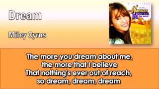 06 Dream  Miley Cyrus with Lyrics on Screen from Hannah Montana The Movie [upl. by Olivia424]