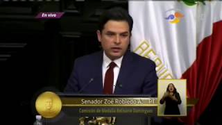 Discurso del senador Robledo en la sesión solemne para la entrega de la Medalla Belisario Domínguez [upl. by Ominoreg]