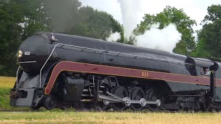 4K Norfolk amp Western Steam on the Strasburg Rail Road [upl. by Hyps]