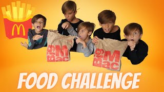 MINI DOBRE BROTHERS MCDONALDS FOOD CHALLENGE [upl. by Jaffe]