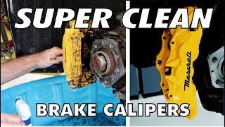 How To SUPER CLEAN Your Brake Calipers Easy And Get Stunning Results [upl. by Inalawi382]