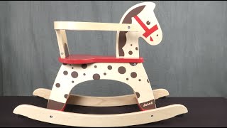 Caramel Rocking Horse from Janod [upl. by Nylodnarb]