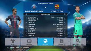 PSG PES 2017s Strongest Formation Update 2018 Player [upl. by Jacobah869]