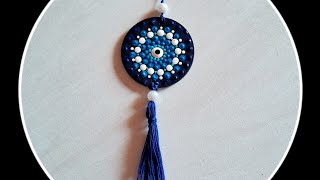 I Made an Evil Eye Wall Hanging to Protect My House from the Kardashian [upl. by Atinehs]