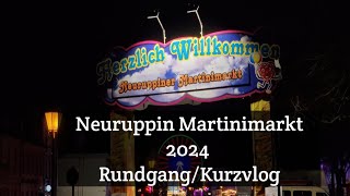 Martinimarkt Neuruppin 2024 RundgangKurzvlog [upl. by Phonsa]