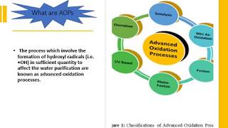 Advanced Oxidation Processes AOPs for effluents treatments [upl. by Anead]