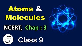 Atoms and molecules class 9  in hindi  Chapter 3 of class 9 science  NCERT  Animation [upl. by Aviv]