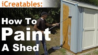 How To Build A Lean To Shed  Part 10  Painting [upl. by Abih]