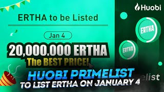 Huobi Primelist to List ERTHA on January 4 [upl. by Lankton364]