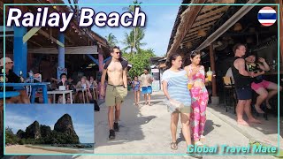 RAILAY BEACH Krabi Is it the BEST BEACH How to get there Full Walking Street Tour [upl. by Marden]