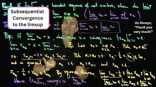 Subsequences Converging to Limsup and Liminf of a Sequence [upl. by Standley]