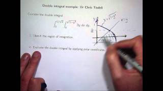 Polar coordinates and double integrals [upl. by Annonyw]