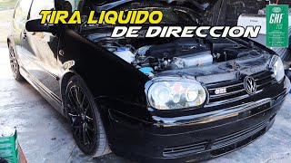 COMO CAMBIAR LIQUIDO DE DIRECCION Y BULBO DE DIRECCION  golf mk4  Jetta a4 GTI  Reparar Fuga [upl. by Itnuahsa]