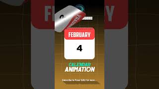 Calendar Animation  Calendar Flip Animation [upl. by Bauske]