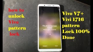 How to Unlock Vivo V7 Vivo 1716 Pattern lock remove UMT [upl. by Nitniuq]