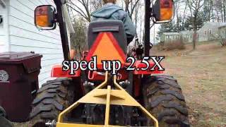 Tractor Supply Subsoiler on a small Compact tractor [upl. by Nwahsir]