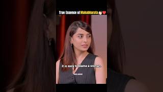 Powerful reply for the reason of Mahabharata👏🏻❤️Pooja Sharmayoutubeshorts draupadi krishnalove [upl. by Notyep]