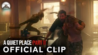 A Quiet Place Part II  Attack in Restaurant Full Scene ft John Krasinski  Paramount Movies [upl. by Burroughs]