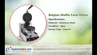 Waffle Cone Maker amp Stainless Steel Deep Fryer Manufacturer in Tamil Nadu  BHIMBOYS COLD FOODS [upl. by Wickman]