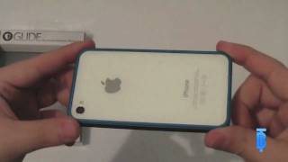 Caseless Glide Bumper for iPhone 44S Review GermanDeutsch [upl. by Aicrop]