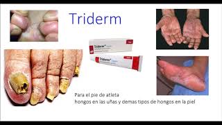 Eliminé hongos de los pies uñas con  Triderm  crema [upl. by Nacul]