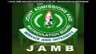 JAMB CBT RESULT CHECKER 5 Steps To Check Your JAMB Results [upl. by Gottfried]