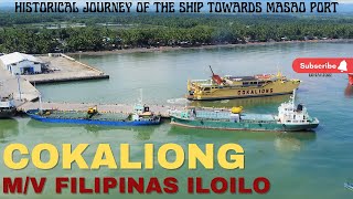 4k Cokaliong MV Filipinas Iloilo Arrival at ButuanMasao Port Aerial Drone in Butuan 22 [upl. by Ylecara]