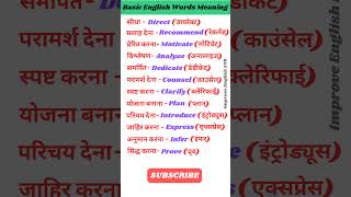 Most important English Words Meaning  Words Meaning [upl. by Sidnarb]