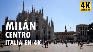 Milán  Centro  Italia en 4K [upl. by Philo]