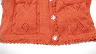 Crochet Edging on Sweater Border Design [upl. by Kantos]