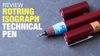 Review Rotring Isograph Technical Pen [upl. by Ettezzil]