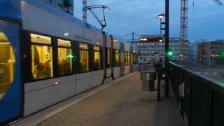 Stockholm  Transfer from Tvärbanan to Tunnelbana and Bus at Liljeholmen 2014 11 23 [upl. by Lange]