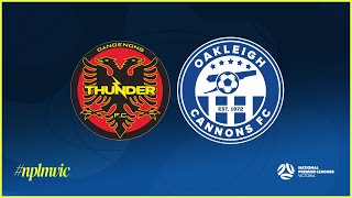 2024 NPLMVIC Oakleigh Cannons v Dandenong Thunder [upl. by Ries]