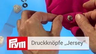 JerseyDruckknöpfe von Prym  Nähfreie Druckknöpfe in verschiedenen Farben [upl. by Ardnahcal]