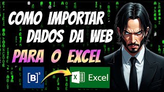 COMO IMPORTAR DADOS DA WEB PARA O EXCEL  PLANILHA DE INVESTIMENTO DE AÇÕES E FIIs [upl. by Phares383]