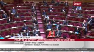 Mariage pour tous  Discours de cloture de Christiane Taubira [upl. by Adierf]