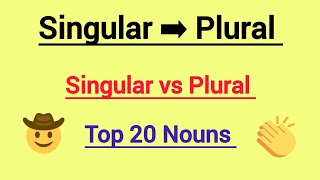 Singular Plural nouns l singular plural nouns l Singular and Plural form of nouns l [upl. by Zile]