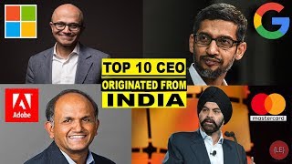 Top 10 Indian Origin CEO’s Who Are Ruling the World  Indian CEO [upl. by Wareing]