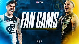 Fan Cams  Carlton v Richmond  AFL Round 16 2024 [upl. by Irme80]