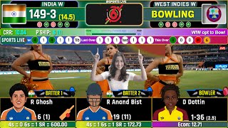 India W vs West Indies W 3rd T20  Live Cricket Match Today  INDW vs WIW Live Match Today [upl. by Ariajaj137]