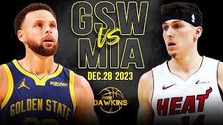 Golden State Warriors vs Miami Heat Full Game Highlights  December 28 2023  FreeDawkins [upl. by Atiniv]