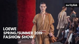 LOEWE  SpringSummer 2019 womens runway collection Fashion Show 4K  tooStylish [upl. by Asatan]