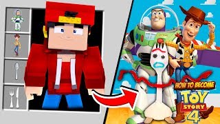 Minecraft  HOW TO BECOME FORKY FROM TOY STORY 4 [upl. by Ennagroeg119]