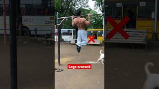 Perfect vs Bad PullUp Form Avoid These Common Mistakes pullup gymtips [upl. by Burrill]