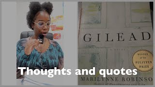 Marilynne Robinsons Gilead Thoughts \\\ Mini Review [upl. by Hsan569]